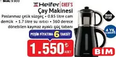 HEİFER ÇAY MAKİNESİ 1500 W fiyat ve kampanya bilgisi